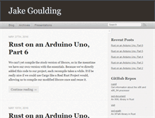 Tablet Screenshot of jakegoulding.com